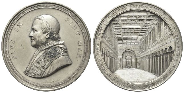 Medaglia di grande modulo 1861 opus G. Bianchi.