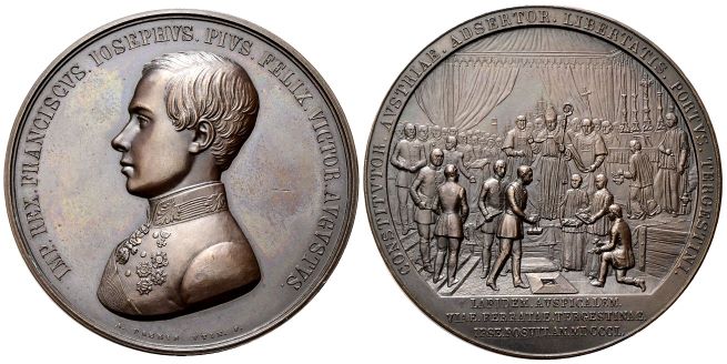 Medaglia 1850 opus A. Fabris.