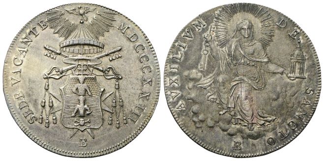 Scudo romano 1823.