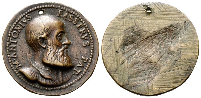 Medaglia uniface 1560 opus G. Cavino.