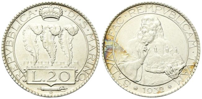 20 Lire 1932.