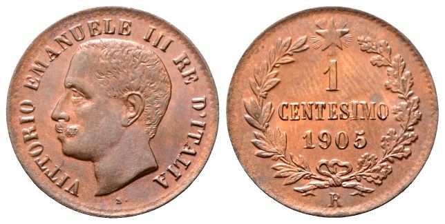 Centesimo 1905 Roma, Valore.