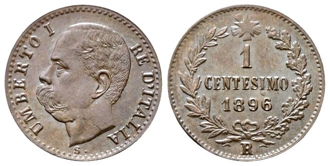 Centesimo 1896 Roma.