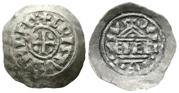 Denaro scodellato, con Cristus Imper.