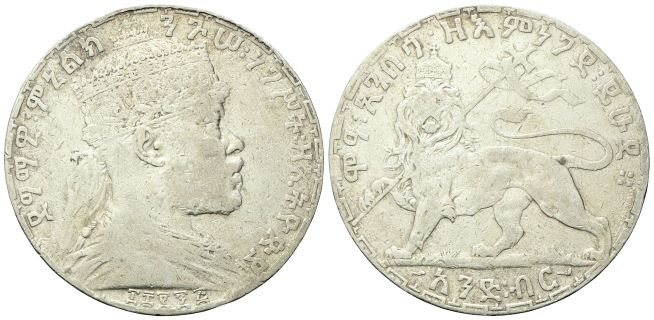 Birr 1895 (1903), zampa destra del leone sollevata.