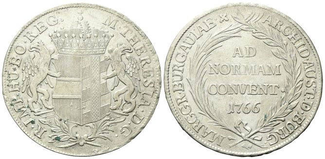 Tallero 1766, Gunzburg.
