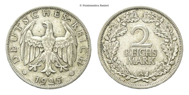 2 Reichsmark 1925 A.