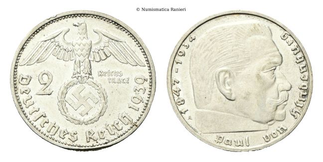 2 Reichsmark 1939 A.