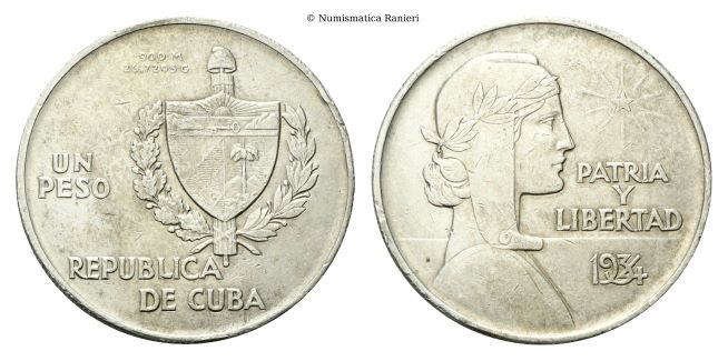 1 Peso 1934.