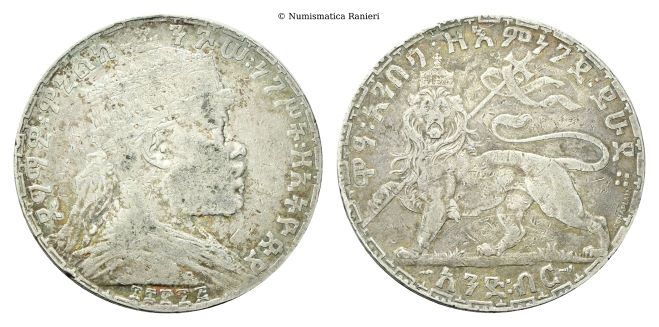 Birr 1895 (1903), zampa destra del leone sollevata.