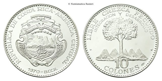 10 Colones 1970.