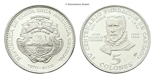 5 Colones 1970.