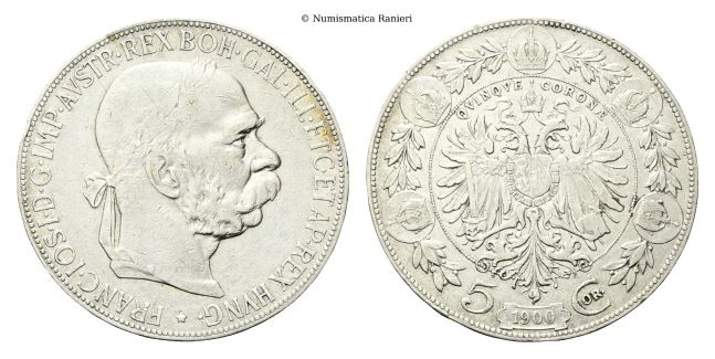 5 Corone 1900 A, Vienna.