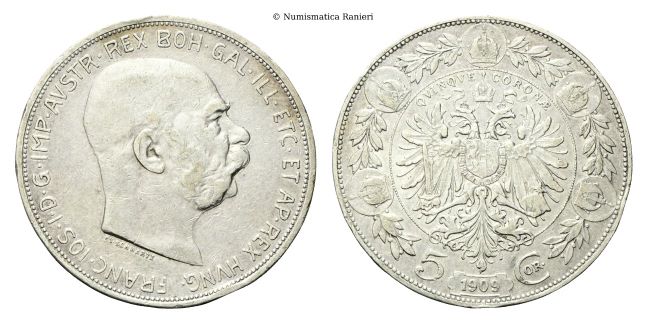 5 Corone 1909 A, Vienna.