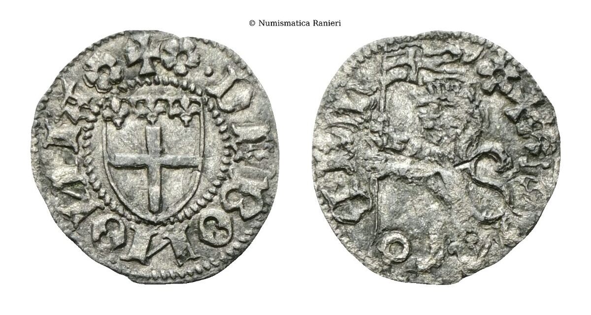 Picciolo con leone e docet (coniati tra il 1424 e il 1436 ca).       