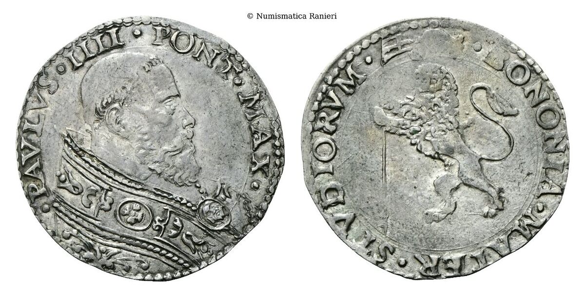 Bianco. Incisore dei coni Girolamo FACCIOLI.  