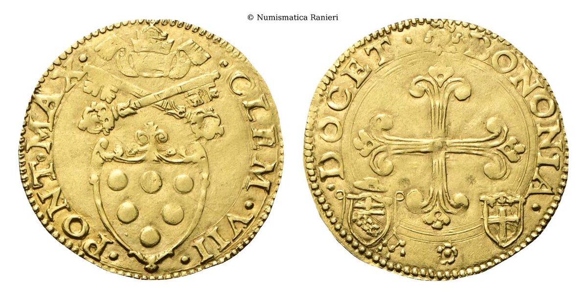 Scudo doro. Segno zecchiere (rosetta) sconosciuto. 