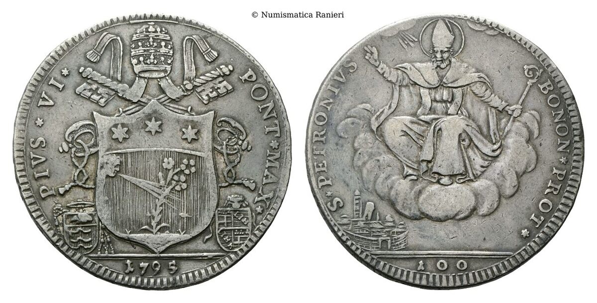 Scudo da 100 Bolognini 1795.