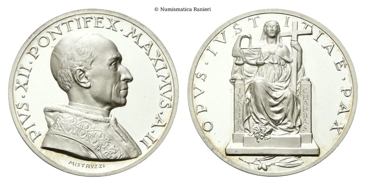 Medaglia 1939 a. II opus A. Mistruzzi.