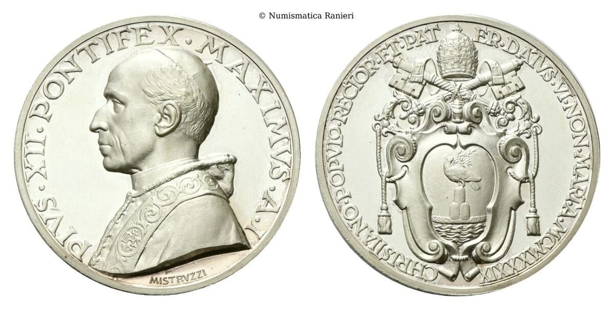 Medaglia 1939 a. I opus A. Mistruzzi.