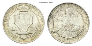 10 Lire 1937.