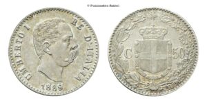 50 Centesimi 1889 Roma.