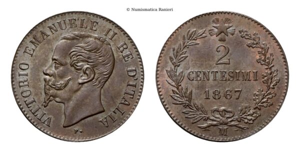 2 Centesimi 1867 Milano
