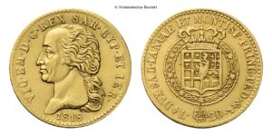 20 Lire 1818 Torino, I Tipo.