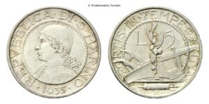 5 Lire 1935.