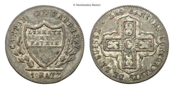 SVIZZERA - Batzen 1827.