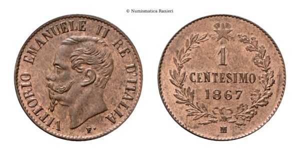 Centesimo 1867 Milano.
