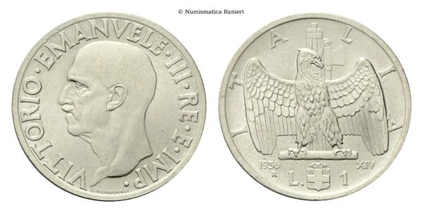 Lira 1936  a. XIV Roma, Impero.