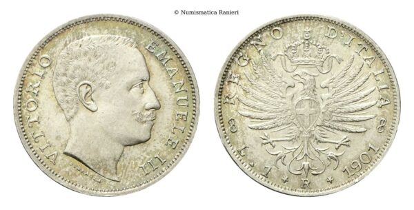 Lira 1901 Roma, Aquila Sabauda.