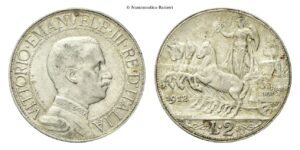 2 Lire 1912 Roma, Quadriga veloce.