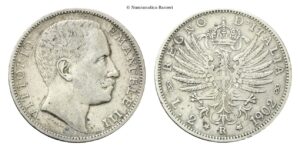 2 Lire 1902 Roma, Aquila Sabauda.