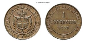 Centesimo 1859 Birmingham, II° Tipo.
