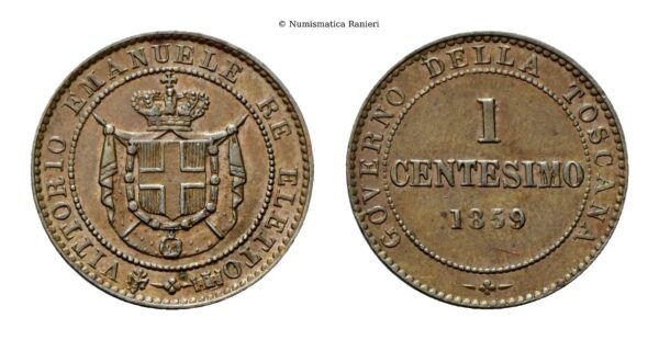 Centesimo 1859 Birmingham, II° Tipo.