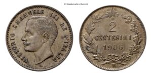 2 Centesimi 1906 Roma, Valore.