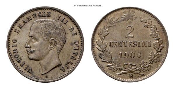2 Centesimi 1906 Roma, Valore.