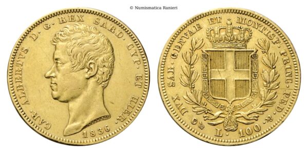 100 Lire 1836 Genova.