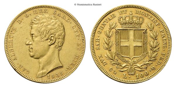 100 Lire 1835 Genova.