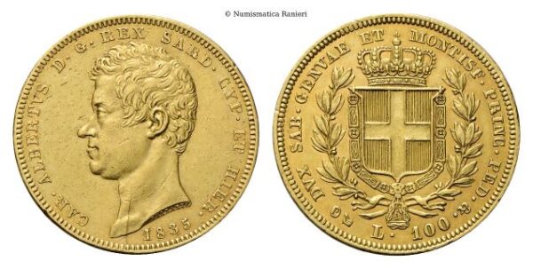 100 Lire 1835 Genova.