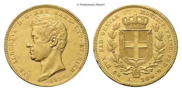 100 Lire 1834 Genova.