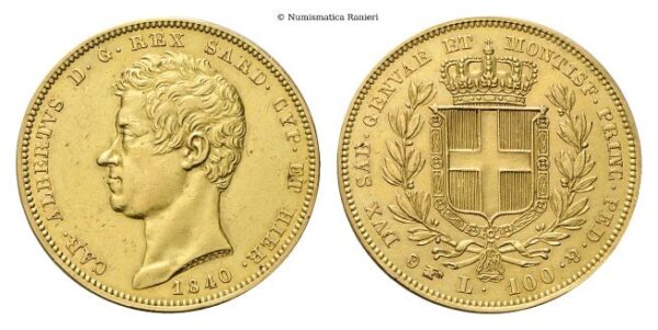 100 Lire 1840 Torino.