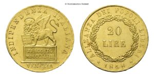 Venezia - 20 Lire 1848.