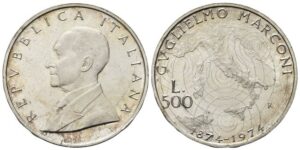 500 Lire 1974, Guglielmo Marconi.