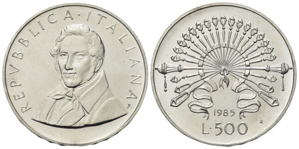 500 Lire 1985, Alessandro Manzoni.