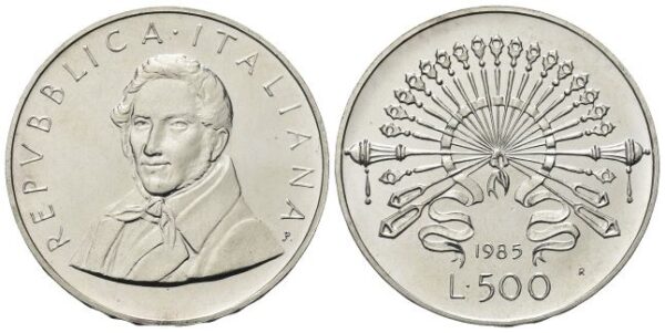 500 Lire 1985, Alessandro Manzoni.