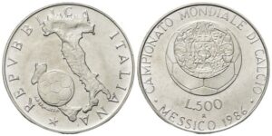 500 Lire 1986, Campionati di Calcio in Messico.
