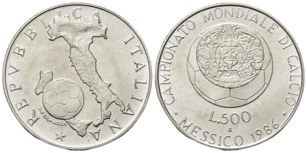 500 Lire 1986, Campionati di Calcio in Messico.